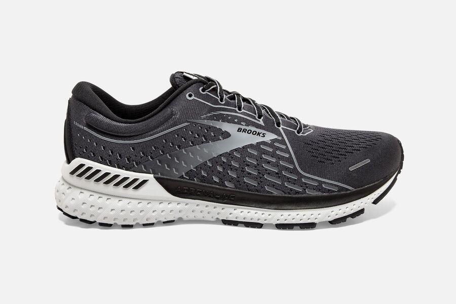 Brooks Men's Adrenaline GTS 21 Road Running Shoes Blackened Pearl/Black/Grey ( IUPBX5902 )